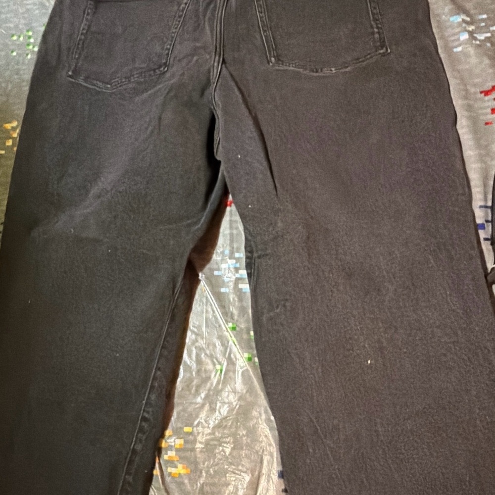 Black jeans, blue jeans and scrub/cargo pants